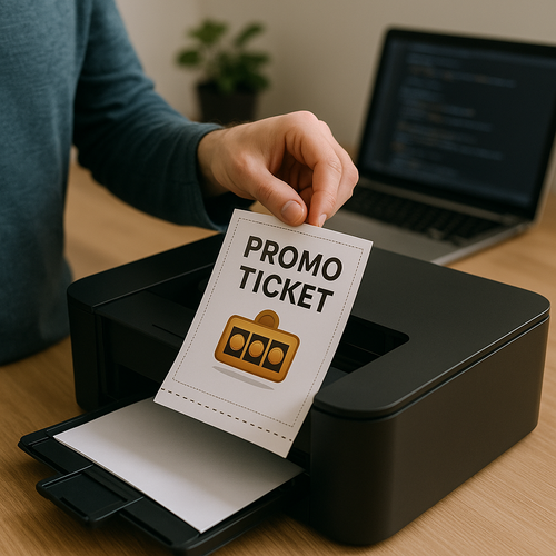 Print out promo tickets