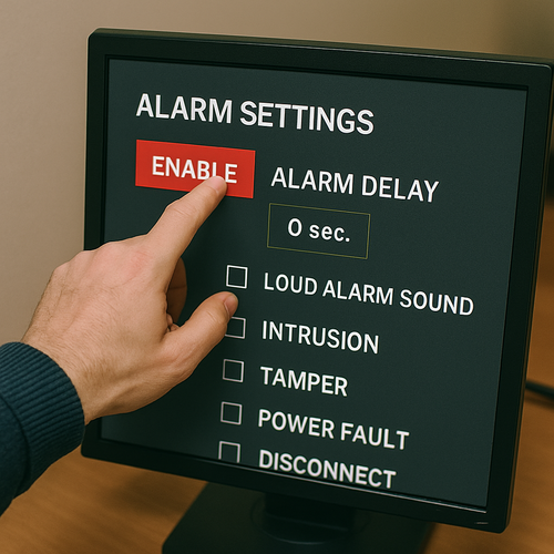 Configurazione dell'allarme automatico