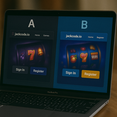 A/B design tests in online casinos
