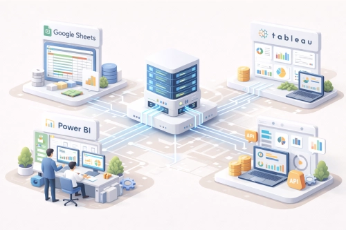 Integration with external reporting systems: 1C, ERP, tax and CRM